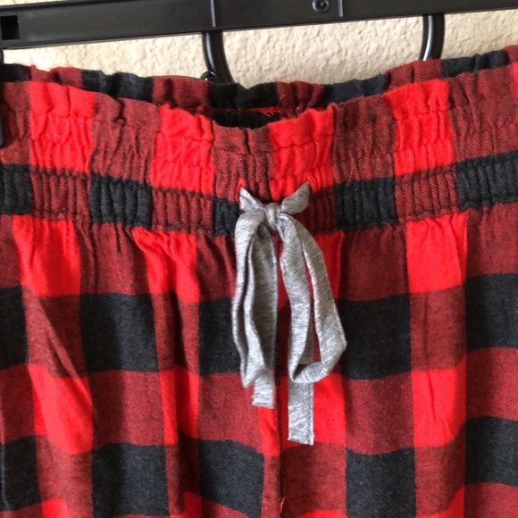 NWT Aerie Plaid Flannel Lounge Jogger Pajama Pants - Picture 3 of 6